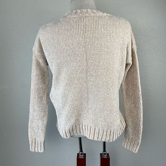 Aerie Gold Metallic Sweater Size XS EUC - Picture 5 of 7